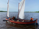 Холмогорский карбас в каргопольских водах